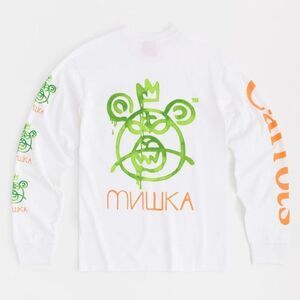 MISHKA Carrots White Long Sleeve Tee SIZE  L